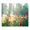 Banjado Schneidebretter|Herdabdeckungen<Herdabdeckplatte Glas 1 Teilig 60x52CM Schneidebrett Herdabdeckung Mit Motiv Waldmohn