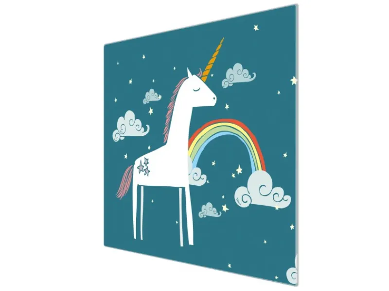 Banjado Herdabdeckungen|Herde<Herdabdeckplatte Glas 1 Teilig 60x52CM Schneidebrett Herdabdeckung Mit Motiv Einhorn