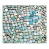 Banjado Schneidebretter|Herdabdeckungen<Herdabdeckplatte Glas 1 Teilig 60x52CM Schneidebrett Herdabdeckung Mit Motiv Mosaik Blau