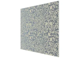 Hot Banjado Herdabdeckplatte Glas 1 Teilig 60x52CM Schneidebrett Herdabdeckung Mit Motiv Blaues Ornament