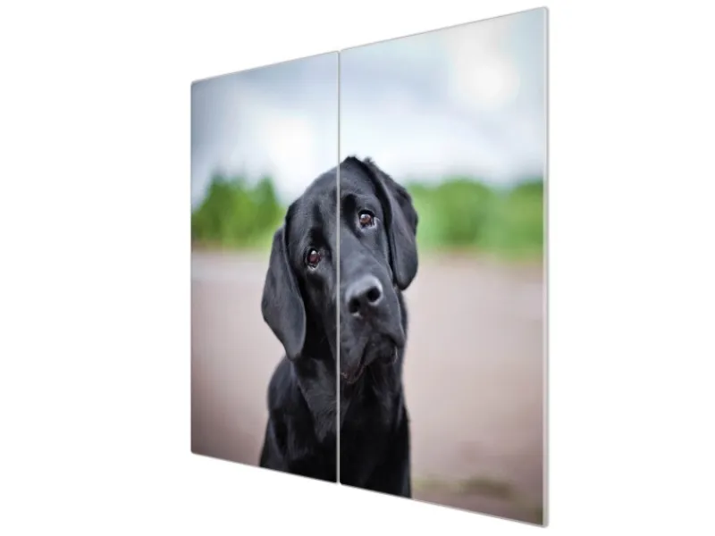 Discount Banjado Herdabdeckplatte Glas 2 Teilig Je 30x52CM Schneidebrett Herdabdeckung Mit Motiv Paolo
