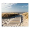 Banjado Herdabdeckplatte Glas 2 Teilig Je 30x52CM Schneidebrett Herdabdeckung Mit Motiv Dünen< Herdabdeckungen|Schneidebretter
