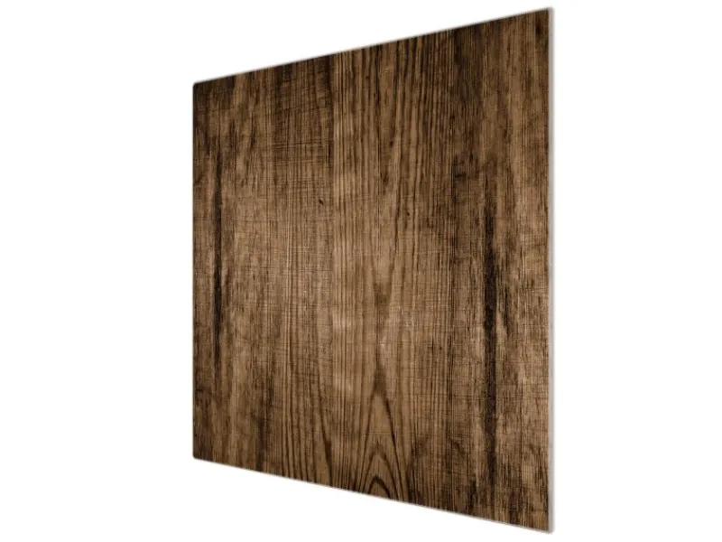 Discount Banjado Herdabdeckplatte Glas 1 Teilig 60x52CM Schneidebrett Herdabdeckung Mit Motiv Maserung Dunkel