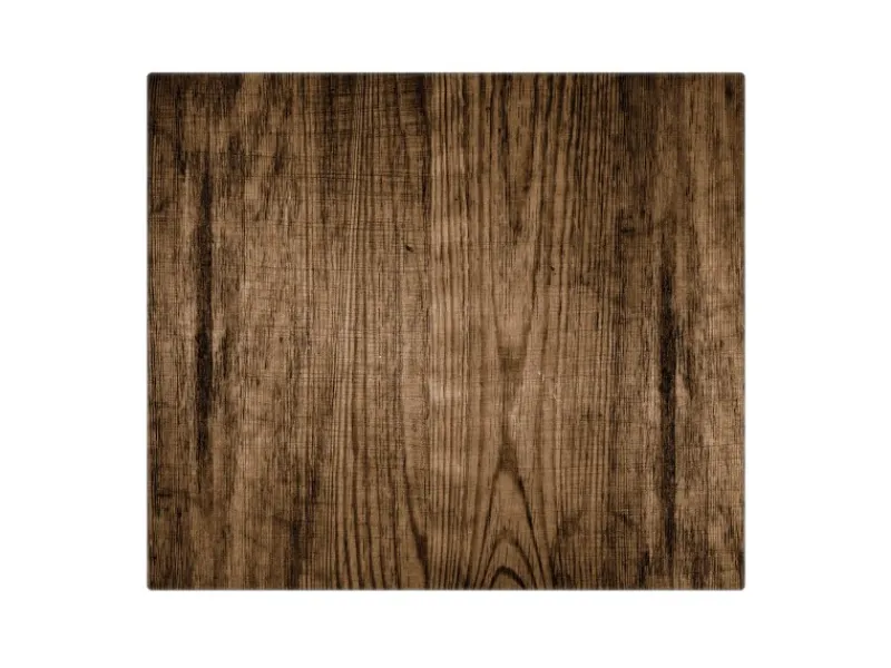 Discount Banjado Herdabdeckplatte Glas 1 Teilig 60x52CM Schneidebrett Herdabdeckung Mit Motiv Maserung Dunkel