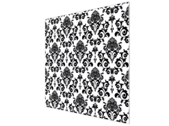 New Banjado Herdabdeckplatte Glas 1 Teilig 60x52CM Schneidebrett Herdabdeckung Mit Motiv Barock