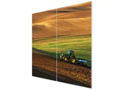 Banjado Herdabdeckplatte Glas 2 Teilig Je 30x52CM Schneidebrett Herdabdeckung Mit Motiv Pflügen< Herde|Kochfelder
