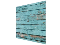 Banjado Herdabdeckplatte Glas 1 Teilig 60x52CM Schneidebrett Herdabdeckung Mit Motiv Blaue Holzlatten< Schneidebretter|Herdabdeckungen