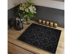 Banjado Herdabdeckplatte Glas 1 Teilig 60x52CM Schneidebrett Herdabdeckung Mit Motiv Black Deluxe< Schneidebretter|Herde