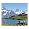 Banjado Herdabdeckplatte Glas 1 Teilig 60x52CM Schneidebrett Herdabdeckung Mit Motiv Alpen< Schneidebretter|Herdabdeckungen