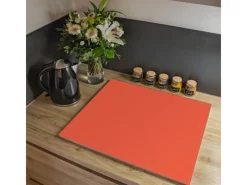 Banjado Herdabdeckplatte Glas 1 Teilig 60x52CM Schneidebrett Herdabdeckung Mit Motiv Orange< Schneidebretter|Herde