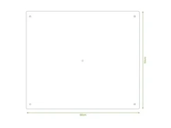 New Banjado Herdabdeckplatte Glas 1 Teilig 60x52CM Schneidebrett Herdabdeckung Mit Motiv Zutaten