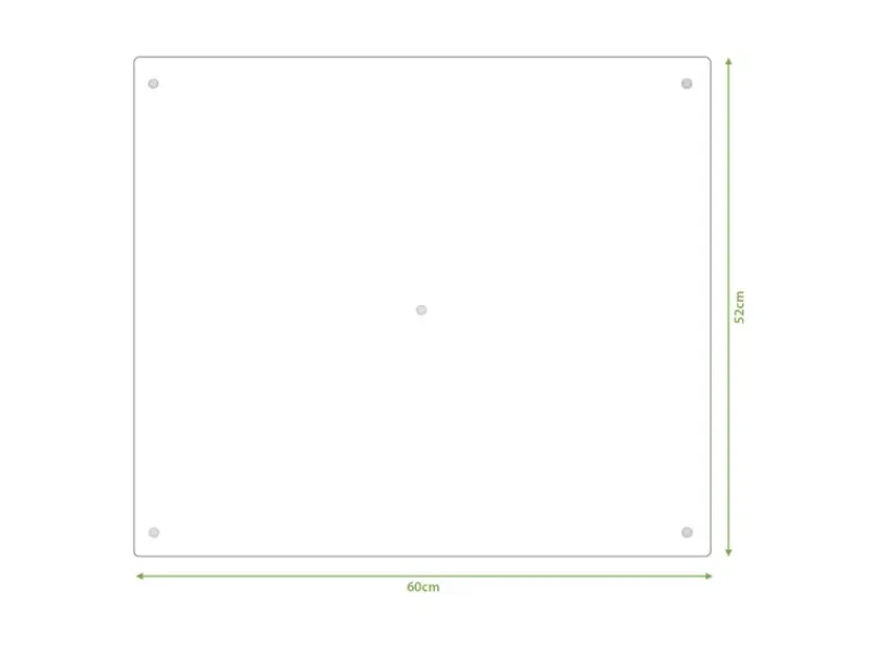 New Banjado Herdabdeckplatte Glas 1 Teilig 60x52CM Schneidebrett Herdabdeckung Mit Motiv Zutaten