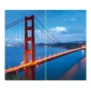 Banjado Schneidebretter|Herdabdeckungen<Herdabdeckplatte Glas 2 Teilig Je 30x52CM Schneidebrett Herdabdeckung Mit Motiv Golden Gate Bridge