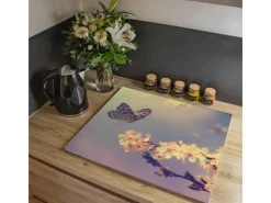 Banjado Herdabdeckplatte Glas 1 Teilig 60x52CM Schneidebrett Herdabdeckung Mit Motiv Tag Im Mai< Schneidebretter|Herdabdeckungen