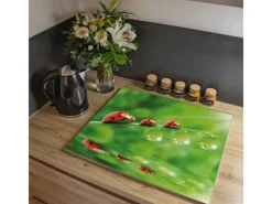 Discount Banjado Herdabdeckplatte Glas 1 Teilig 60x52CM Schneidebrett Herdabdeckung Mit Motiv Für Jeden Einen