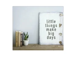 Clearance Banjado Herdabdeckplatte Glas 1 Teilig 60x52CM Schneidebrett Herdabdeckung Mit Motiv Little Things