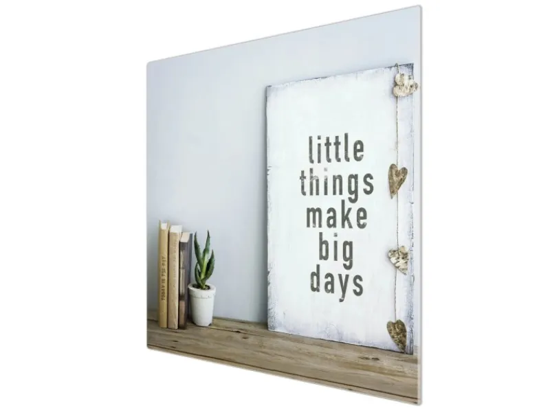 Clearance Banjado Herdabdeckplatte Glas 1 Teilig 60x52CM Schneidebrett Herdabdeckung Mit Motiv Little Things