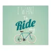 Clearance Banjado Herdabdeckplatte Glas 2 Teilig Je 30x52CM Schneidebrett Herdabdeckung Mit Motiv I Want To Ride My Bike