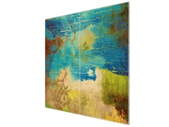Banjado Herdabdeckplatte Glas 2 Teilig Je 30x52CM Schneidebrett Herdabdeckung Mit Motiv Patina< Schneidebretter|Herdabdeckungen