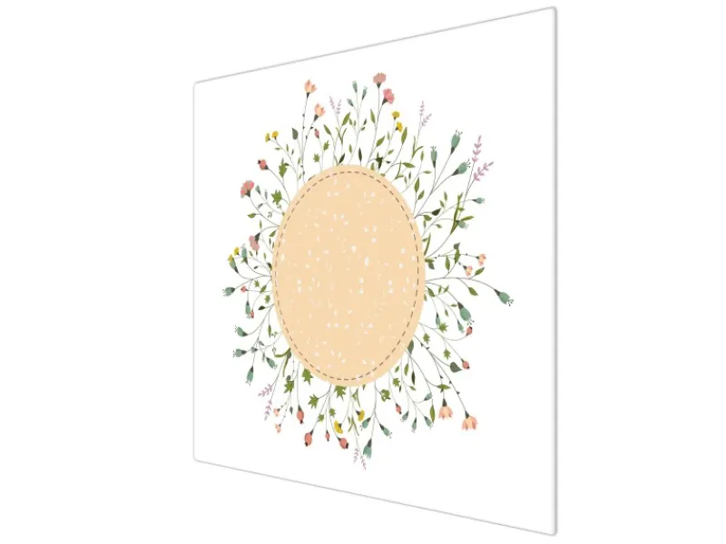Banjado Herdabdeckplatte Glas 1 Teilig 60x52CM Schneidebrett Herdabdeckung Mit Motiv Hibiskus Kreis< Schneidebretter|Herdabdeckungen