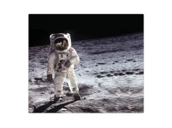 Banjado Herdabdeckplatte Glas 1 Teilig 60x52CM Schneidebrett Herdabdeckung Mit Motiv Astronaut< Schneidebretter|Herdabdeckungen