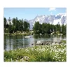 Clearance Banjado Herdabdeckplatte Glas 1 Teilig 60x52CM Schneidebrett Herdabdeckung Mit Motiv Bergidylle