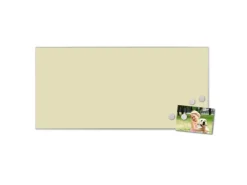 Banjado Magnettafel 78x37cm Magnetwand Silber Aus Metall Magnetpinnwand Pinnwand Inkl. 4 Magnete Motiv Beige