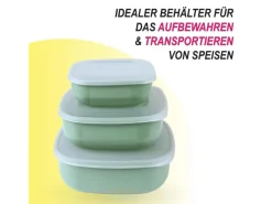 New Bestgoodies Vorratsdosen 3er Set Eckig Grün