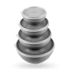 Bestgoodies Vorratsdosen 8er Set Rund Grau 2 x 4er< Vorratsdosen|Vorratsbehälter