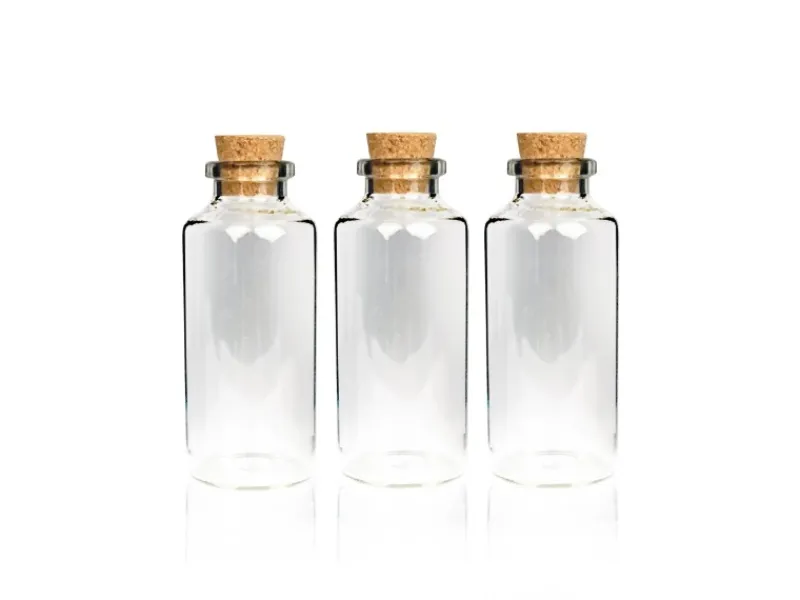 Bestlivings Geschirr<Fläschchen Glas mit Korken Set 30ml 9er Pack
