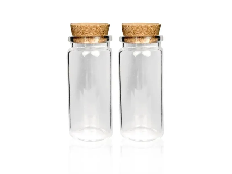 Bestlivings Fläschchen Glas mit Korken Set 50ml 16er Pack< Geschirr
