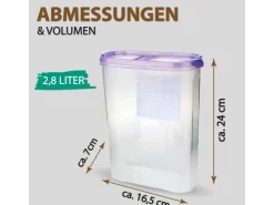 Bestlivings Frischhaltebox Schüttdose 2,8 Liter 8er Pack Lila< Vorratsdosen|Vorratsbehälter