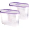 New Bestlivings Frischhaltebox Schüttdose 1,4 Liter 2er Pack Lila