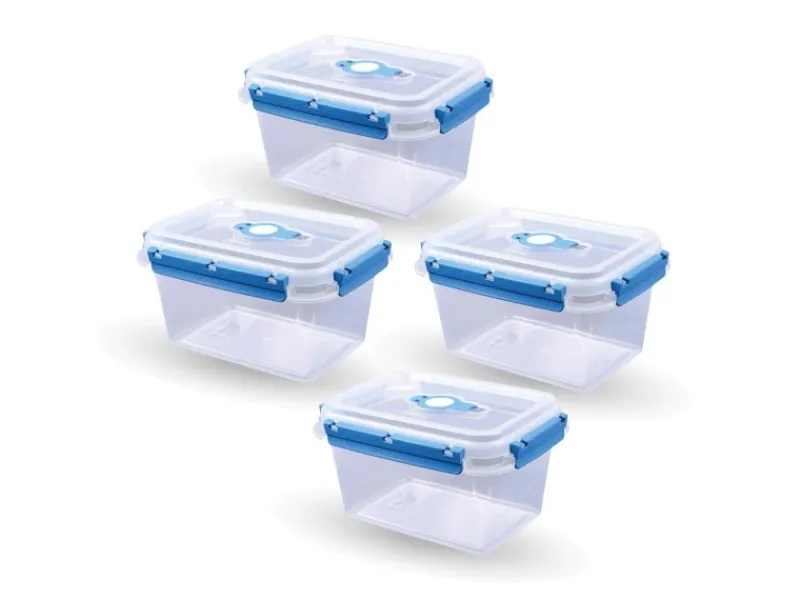 Bestlivings Frischhaltebox 1,5L Lunchbox Im Set Blau 4er Pack< Vorratsdosen|Vorratsbehälter