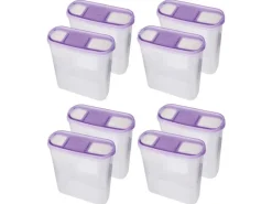 Sale Bestlivings Frischhaltebox Schüttdose 4,5 Liter 8er Pack Lila