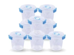 Bestlivings Vorratsdosen|Vorratsbehälter<Frischhaltebox 0,64L Joghurt Im Set Blau 8er Pack