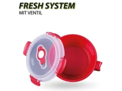 Bestlivings Vorratsbehälter<Frischhaltebox 0,85L Frühstücksschale Im Set Rot 2er Pack