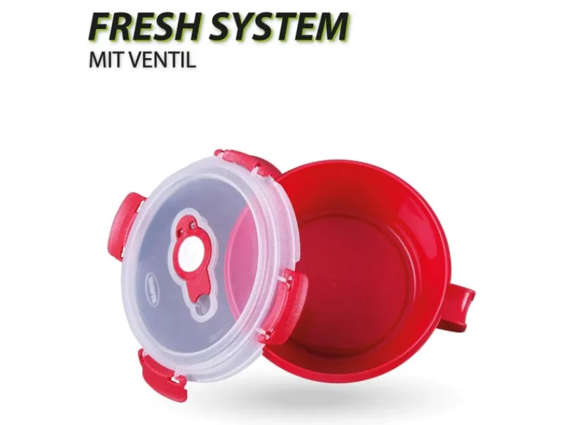 Bestlivings Vorratsbehälter<Frischhaltebox 0,85L Frühstücksschale Im Set Rot 2er Pack