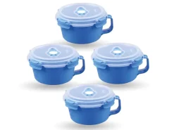 New Bestlivings Frischhaltebox 0,85L Frühstücksschale Im Set Blau 4er Pack