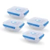Bestlivings Vorratsdosen|Vorratsbehälter<Frischhaltebox 0,9L Lunchbox Im Set Blau 4er Pack