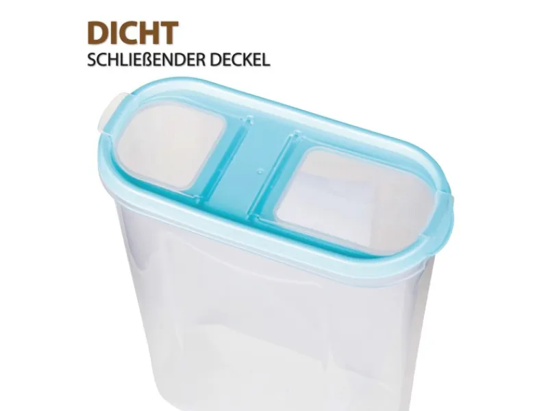 Online Bestlivings Frischhaltebox Schüttdose 2,8 Liter 4er Pack Türkis