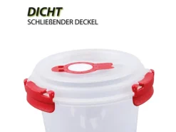 Hot Bestlivings Frischhaltebox 0,64L Joghurt Im Set Rot 4er Pack