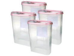 Bestlivings Frischhaltebox Schüttdose 2,8 Liter 4er Pack Altrose