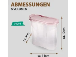 Bestlivings Vorratsdosen<Gewürzdose Schüttdose 300ml Altrose 8er Pack