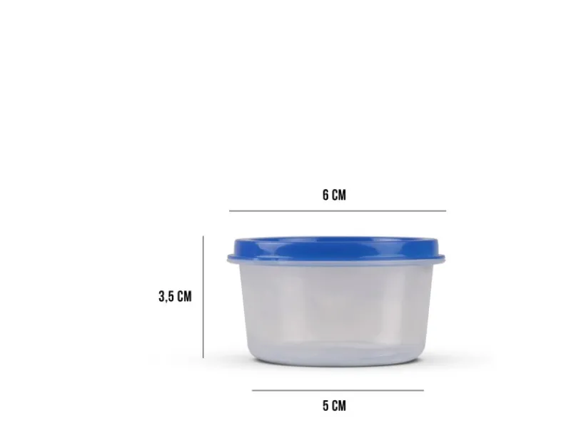 Bestlivings Vorratsbehälter|Vorratsdosen<Vorratsdosen Kunststoff 50ml Mit Farbigen Deckel 6 x 35 cm 4er Pack