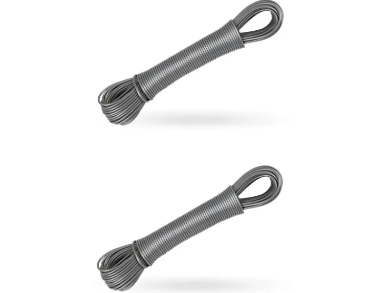 Bestlivings Wäschetrockner<Wäscheleine 20 Meter x 2,2 mm 2er Pack Anthrazit