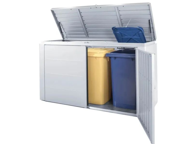 Biohort Gartenbox HighBoard 200 Silber-Metallic< Töpfe