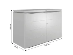 Biohort Gartenbox HighBoard 200 Silber-Metallic< Töpfe