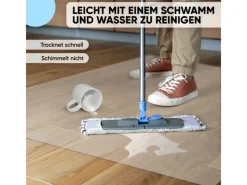 Björn&Schiller Bodenschutzmatte Plastik 100 x 120 cm Kratzschutz Schreibtischunterlage< Küchenhelfer
