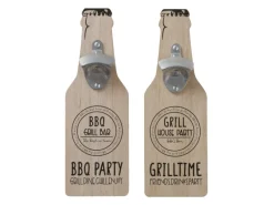 Best Boltze Flaschenöffner Grillhouse 2-fach Sortiert 30 cm x 10 cm x 4 cm Natur